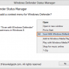 windows defender status manager setup