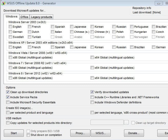 wsus windows offline update