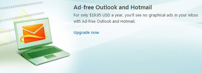 ad-free outlook hotmail