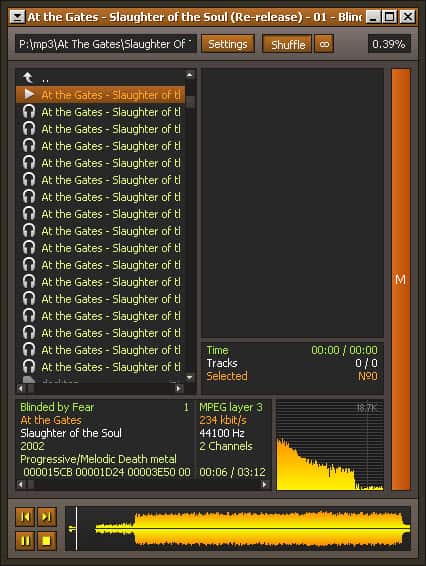 hokrain portable audio player screenshot