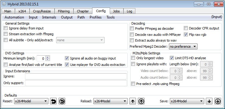 hybrid video converter screenshot