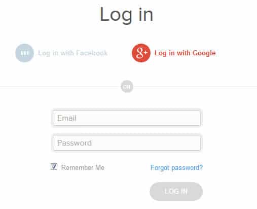 log in with google