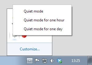 quiet mode