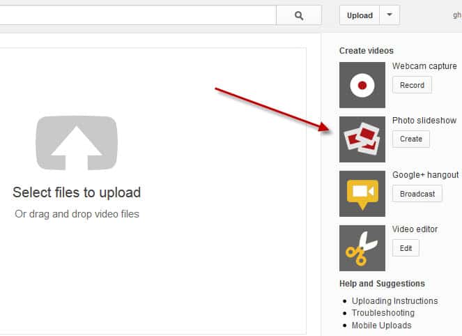 How to create photo slideshows on YouTube