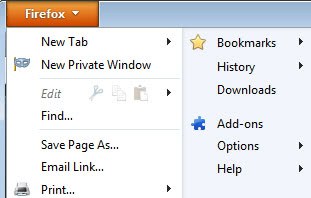 Firefox новое частное окно
