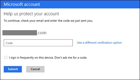 microsoft help us protect your account
