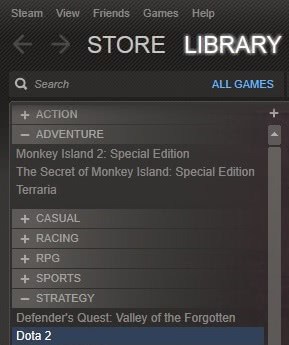 steam categories