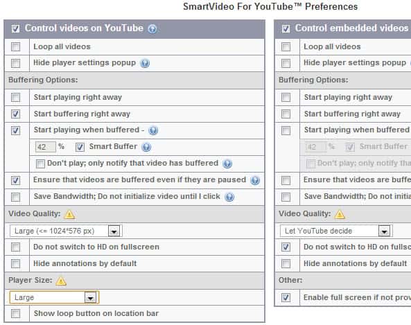 control videos youtube buffering