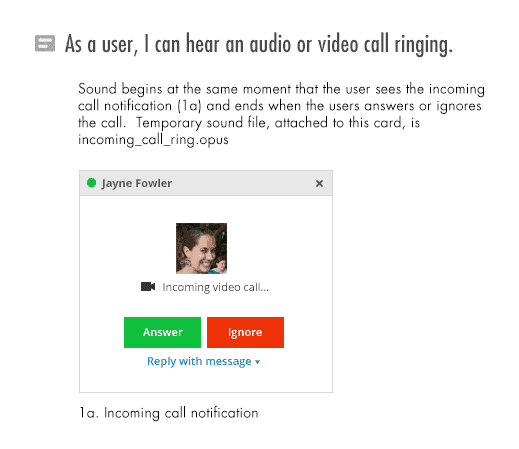 Как пользователь, я-могу-слышать-аудио-или-видео-звонок-звонок