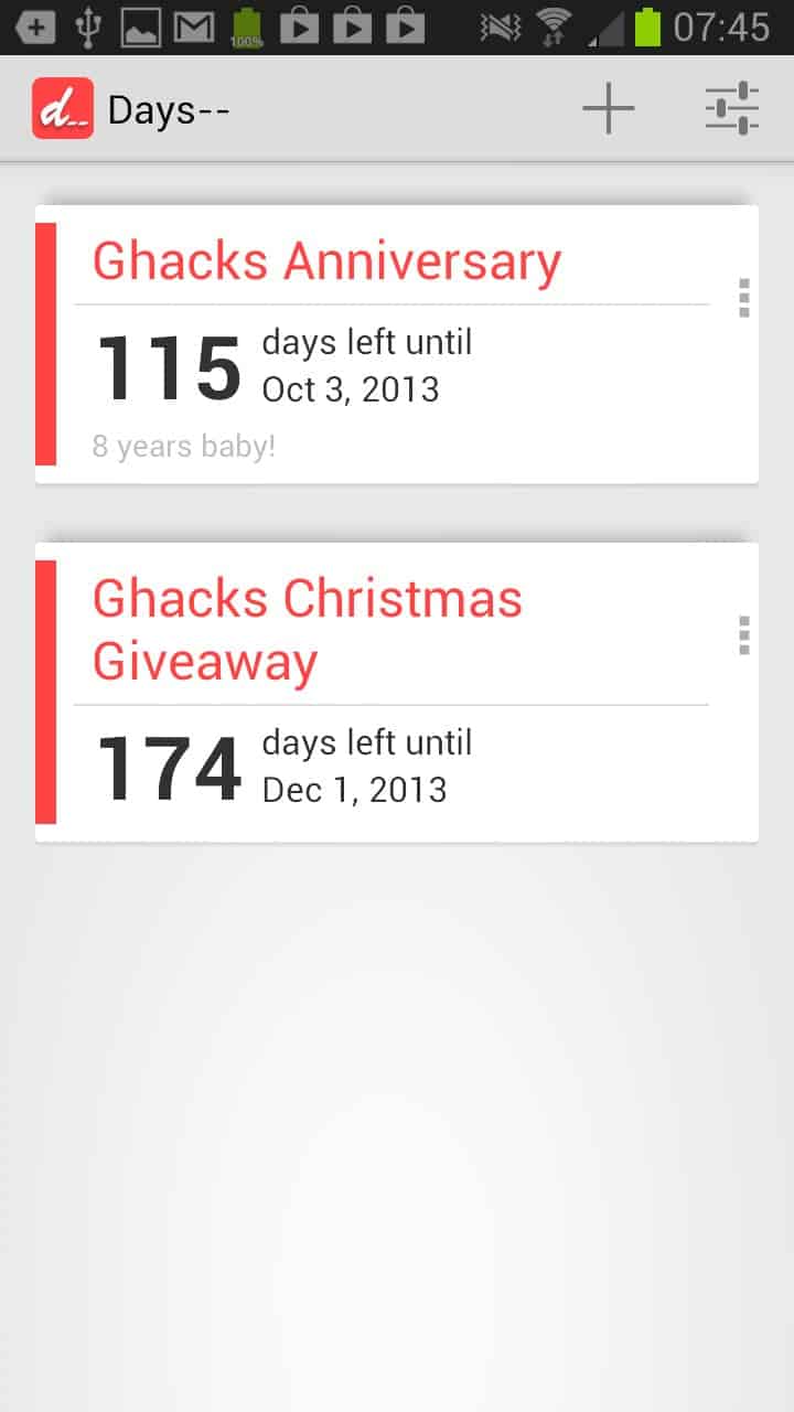 days countdown app