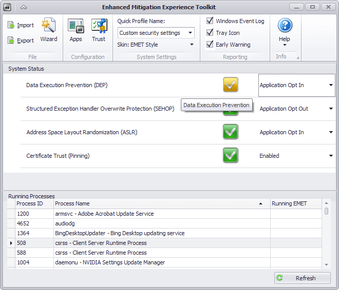 EMET bypass in Wow64 Windows subsystem