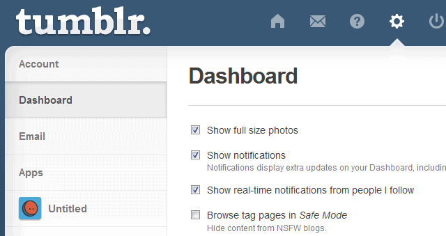 Tumblr safe mode