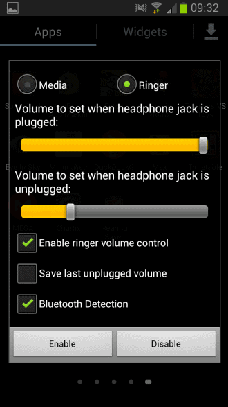 android volume