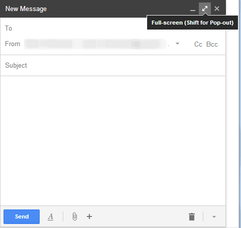 gmail full screen compose