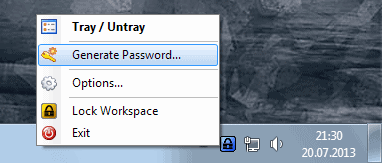 keepass generate password