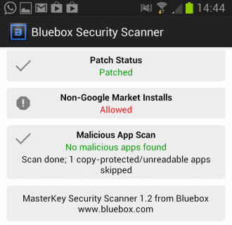 masterkey vulnerability scanner android