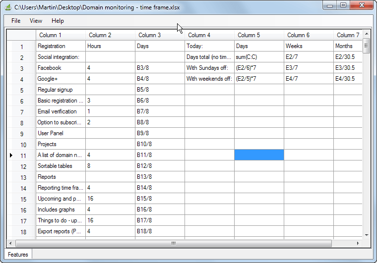 excel reader