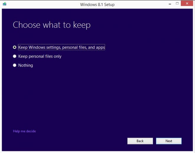 windows 8.1 update over preview