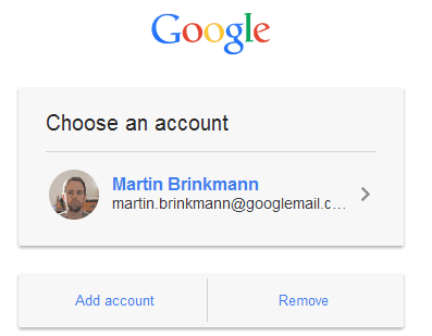 choose an account