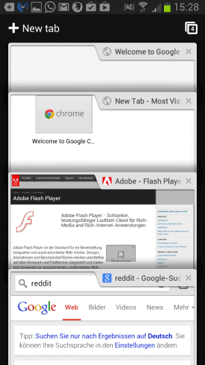 chrome old tab overview