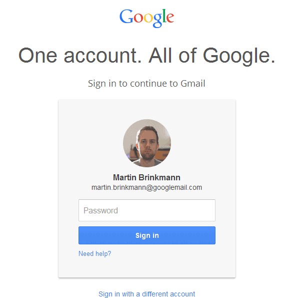 google gmail account sign-in