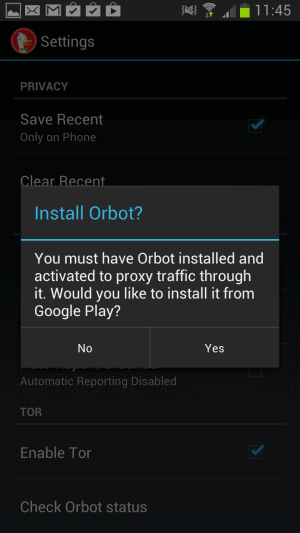 orbot tor android