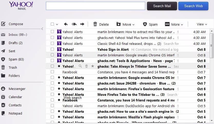 How to change back the style of text on the new Yahoo Mail