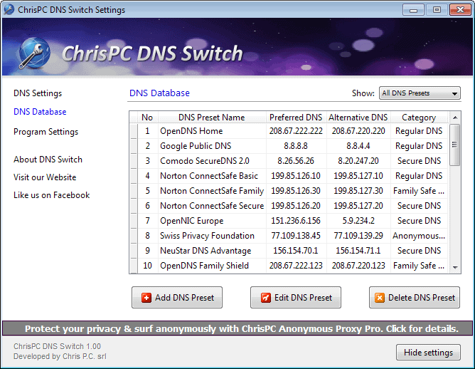 dns switch