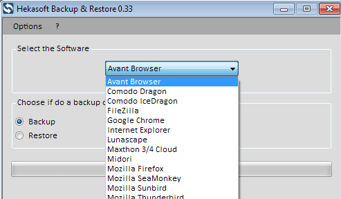 hekasoft backup restore web browser