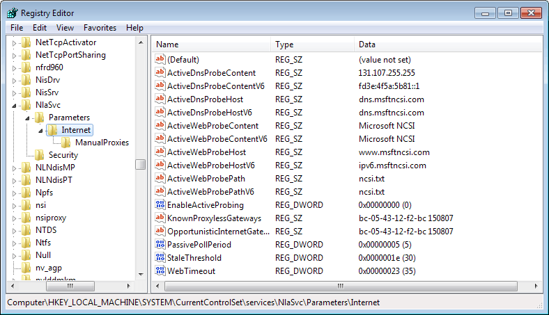 internet test windows custom server