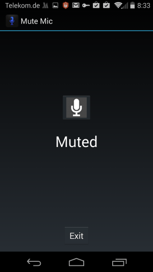 mute mic android