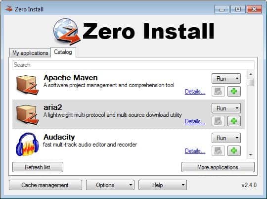 zero install