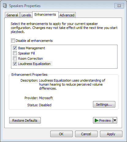 How to enable Windows sound loudness - gHacks Tech News