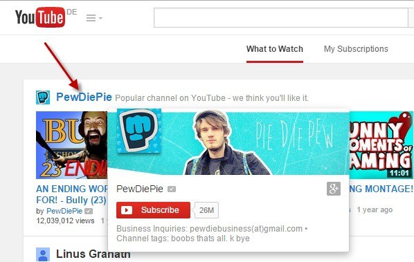 youtube what to watch homepage