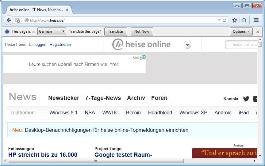 how to translate webpage in mozilla firefox