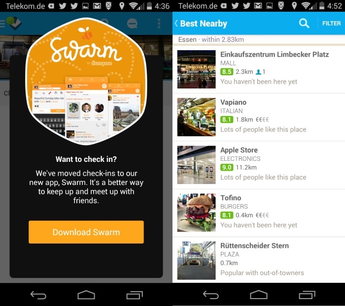 foursquare swarm