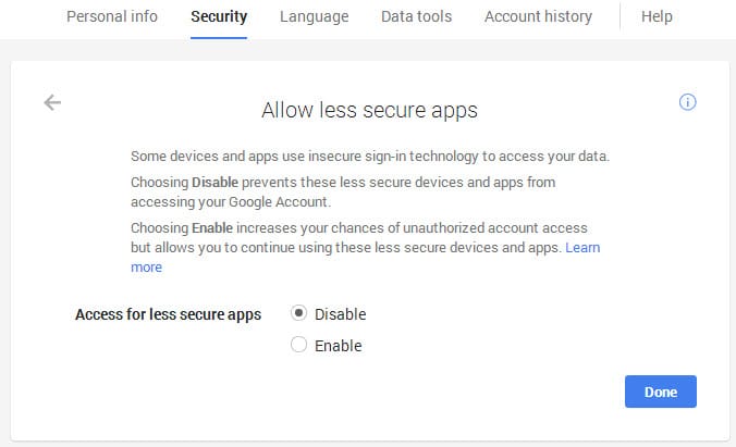 GMail starts to block less secure apps: how to enable access again