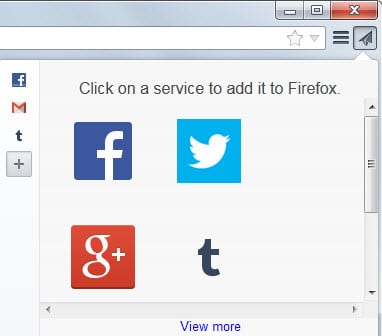 A first look at Firefox's new Share this Page feature