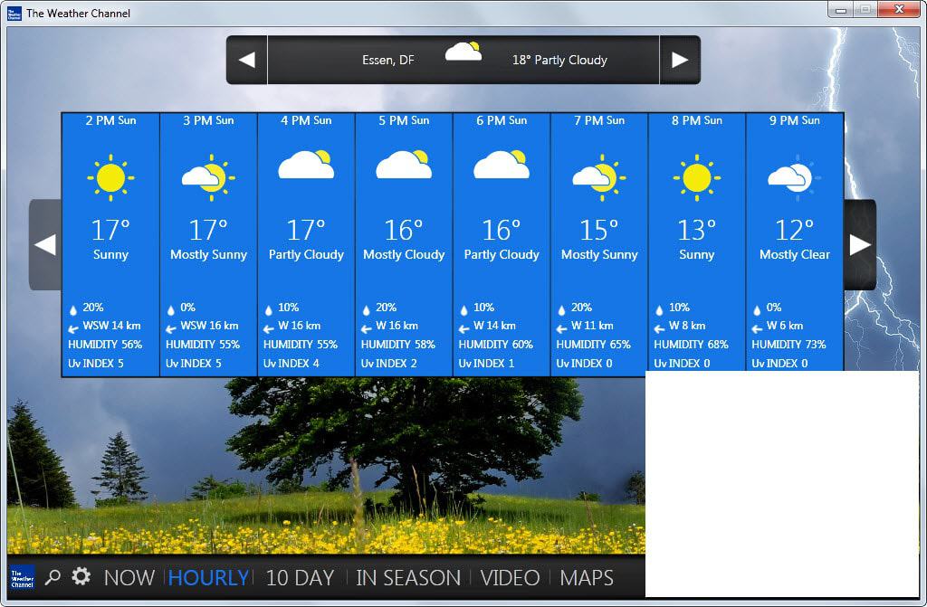 The official Weather Channel program for Windows requires the Microsoft .NE...
