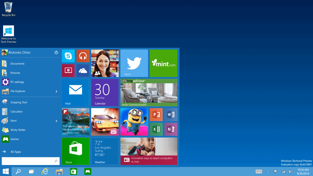 microsoft windows 10 preview iso