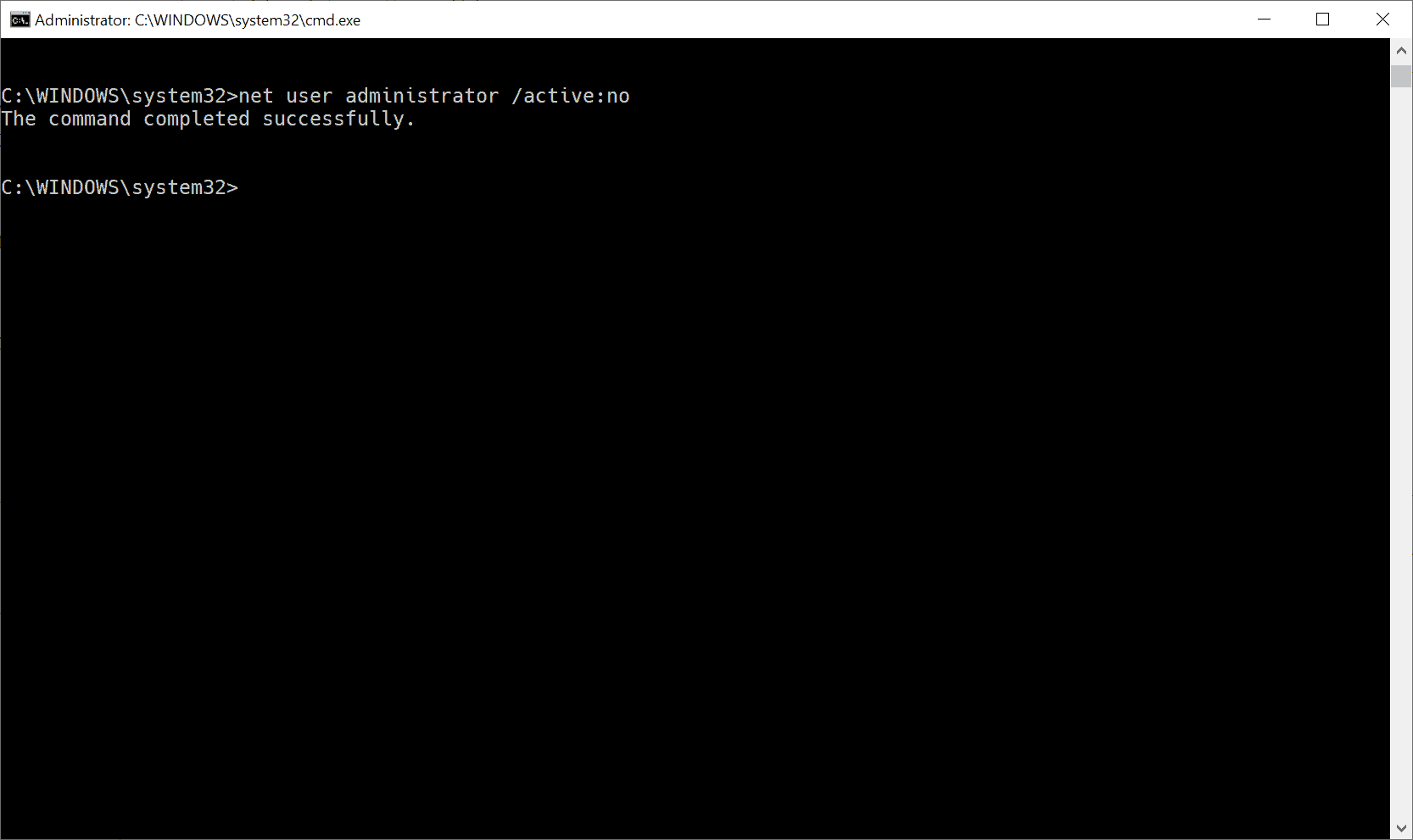 How to run Command Prompt (cmd.exe) as administrator in Windows 10?