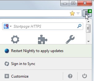 Display an Update Badge in Firefox