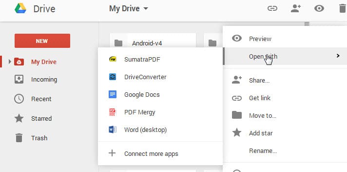 downloaded files in google drive gone