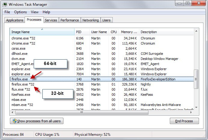 Firefox 56: automatic 32-bit to 64-bit upgrade