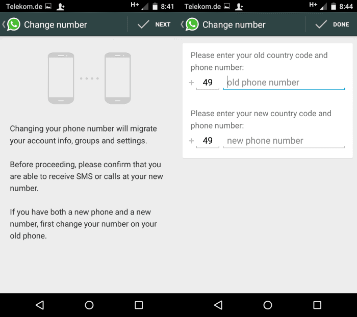 How to change your WhatsApp Phone Number