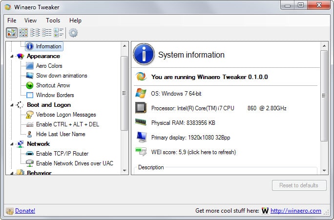 winaero tweaker