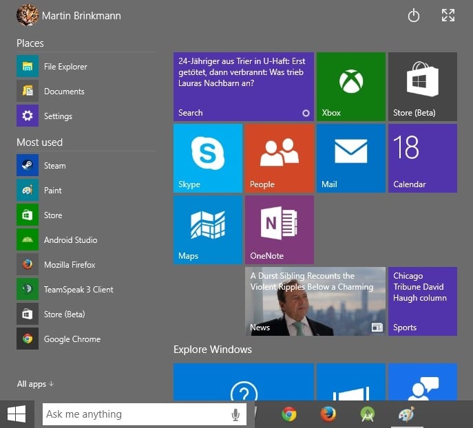 List of Windows 10 desktop shortcut keys