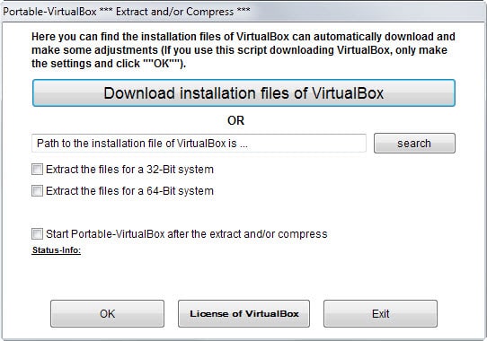 Getting started with Portable VirtualBox