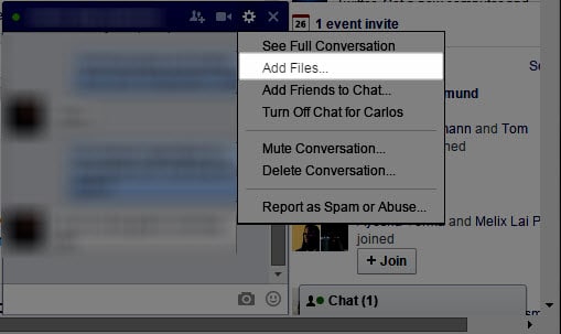 How to share files with Facebook friends directly