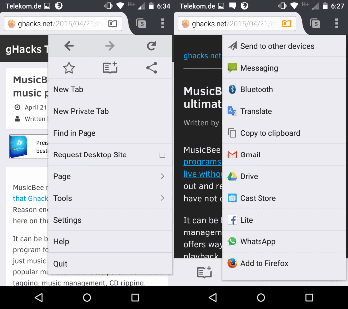 firefox 38 android changes